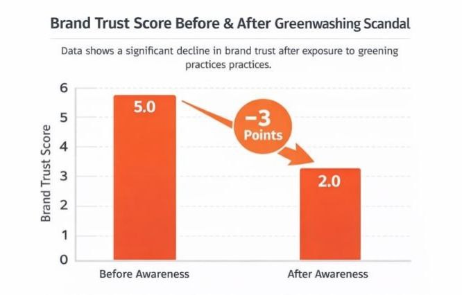 Brand Trust Score After Greenwashing - Market Analysis