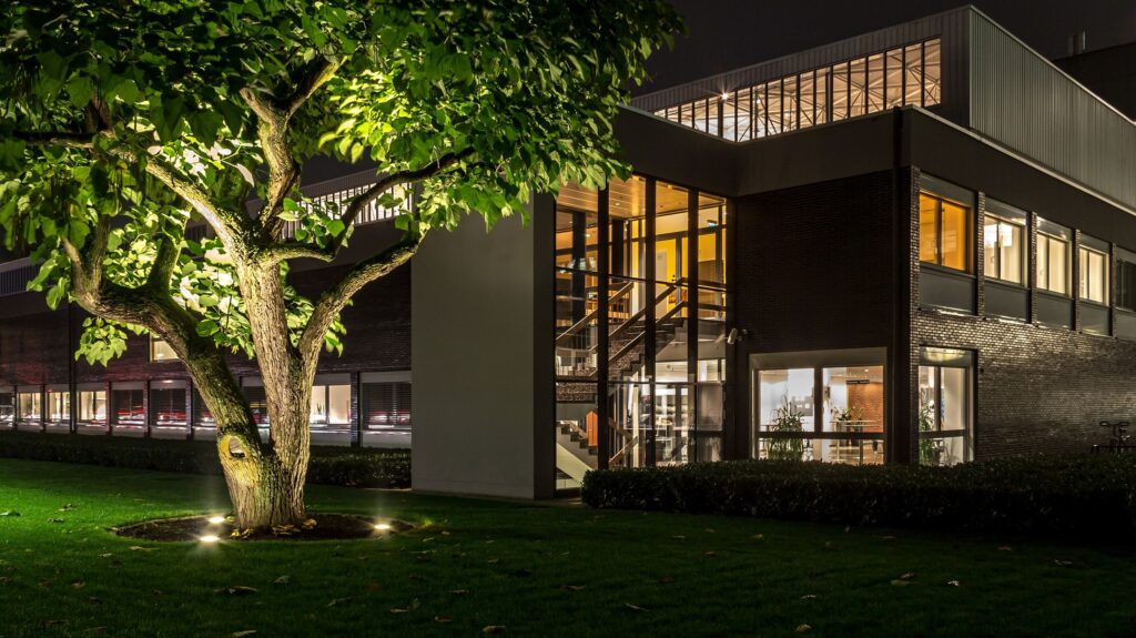 Office building at night